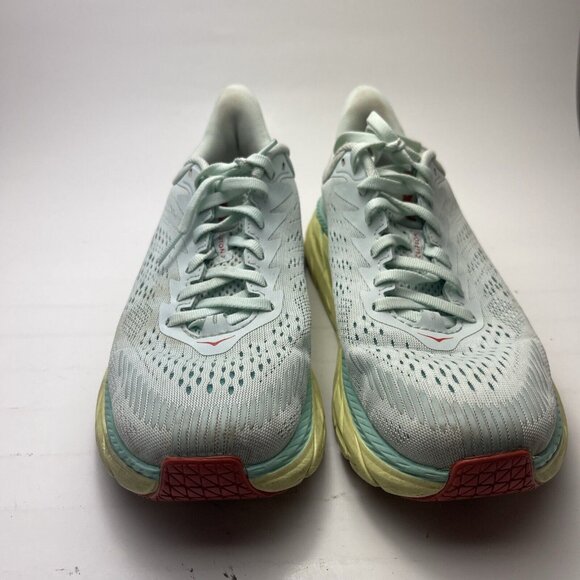 Hoka One One Women's Clifton 7 1110509 Light Green Yellow Sneaker Shoes Size 7.5 - Picture 4 of 11